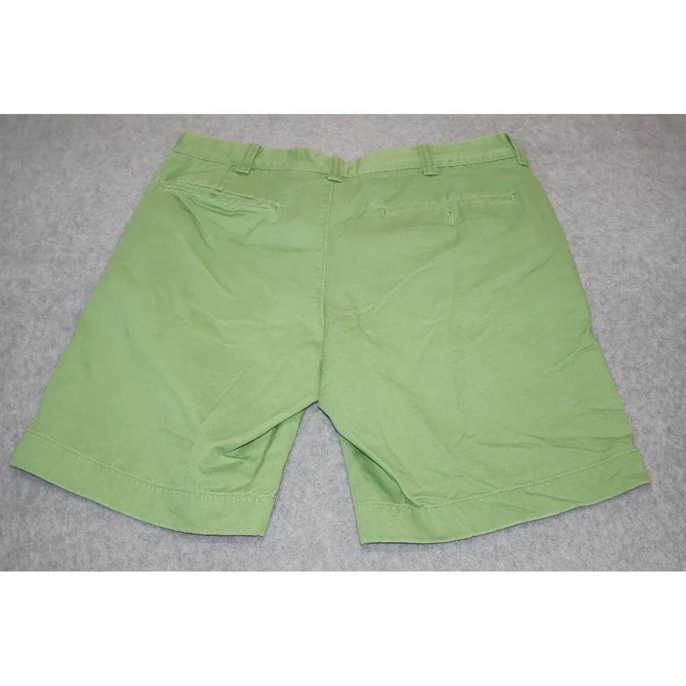 J Crew Chino Shorts Men 32 Green Stanton 9 Inch Inseam Cotton Casual Preppy